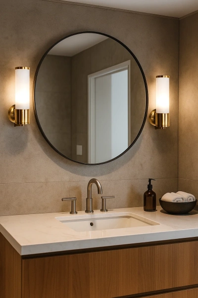 Wall light Shaffer Alabaster