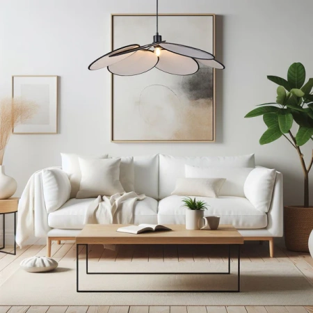 Pendant Light Flora E27 D80 Beige