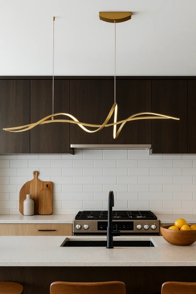 Pendant lamp Famous linear 2 P1 LED 20W 3K L1200 GL