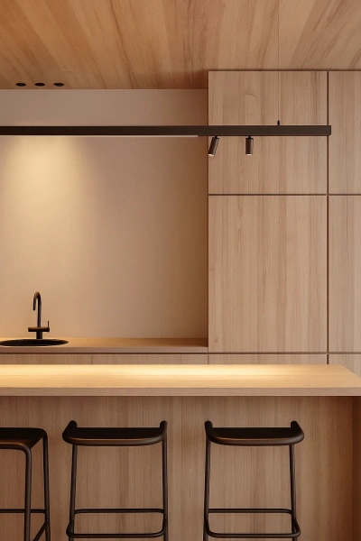 Linear pendant track set Edge 2M 3lt LED 40W BLK Linear pendant track set Edge 2M 3lt LED 40W BLK