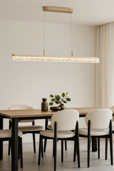 Pendant lamp Brystol Crystal LED 24W 3CCT L120 GLD