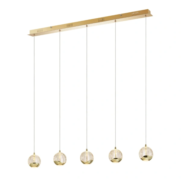 Pendant light SEGOVIA 5 Bar LED 25W GD