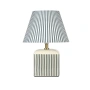 Table lamp Amaris Ceramic E27 Green Stripe
