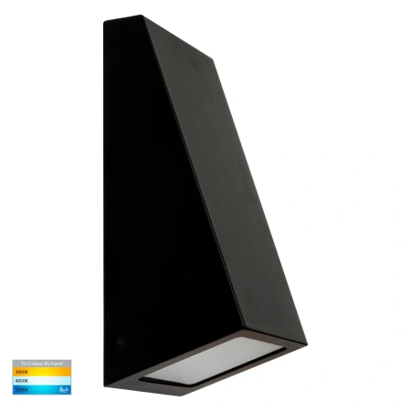 Wall light Taper TRI Colour down LED E27 9W BLK