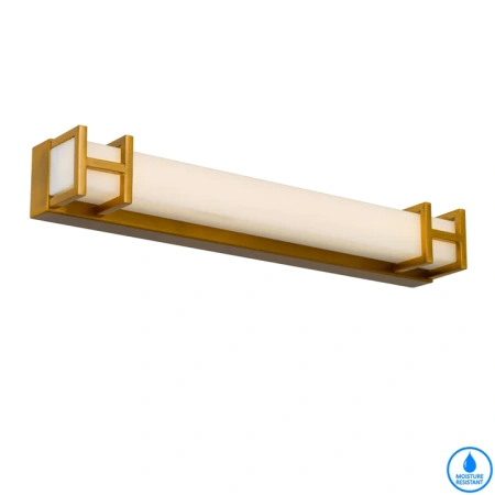 Wall light GILSON 40 8w LED 3CCT IP44 NON-DIM L416 GLD Display
