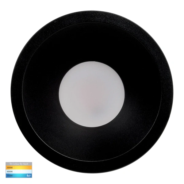 Recessed downlight Gleam BLK Fixed LED 3CCT 9W IP54 Recessed downlight Gleam BLK Fixed LED 3CCT 9W IP54