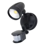 Wall light MURO-PRO-15 IP54 Tricol 15W LED SENS BLK