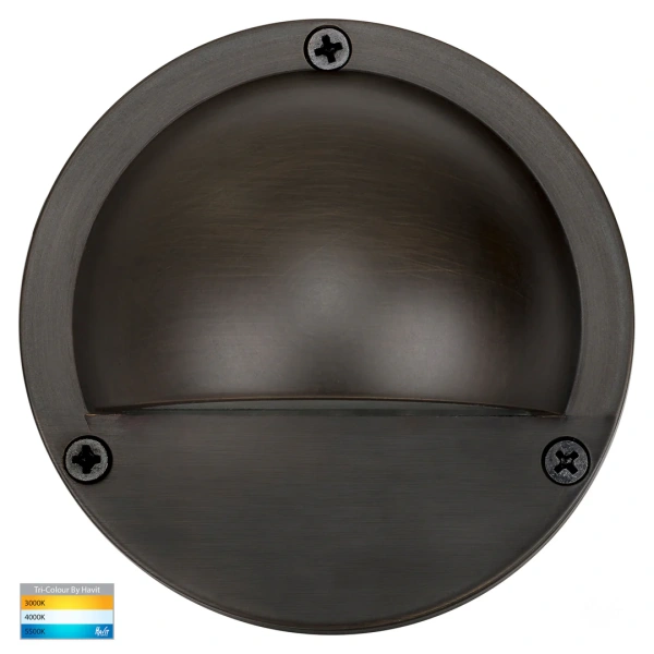 Step light Pinta Antique Brass with Eyelid HV2903T-AB IP65