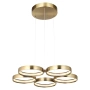 Pendant lamp Olympus 5Lt LED 84W 3CCT GLD
