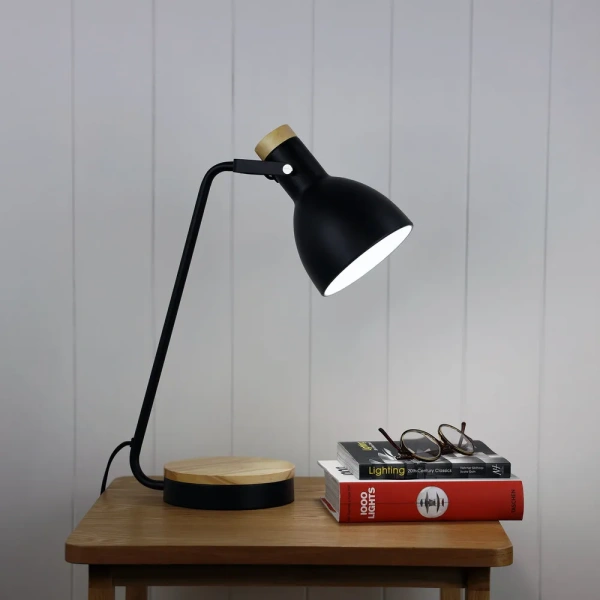 Desk lamp BENNY BLACK & BLONDE Desk lamp BENNY BLACK & BLONDE