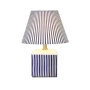 Table lamp Amaris Ceramic E27 Blue Stripe