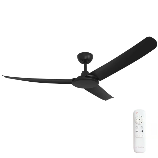 Ceiling Fan Flatjet 3-4-5 blades BLK 52