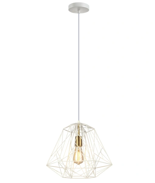Pendant lamp MARTE Geometric Design White