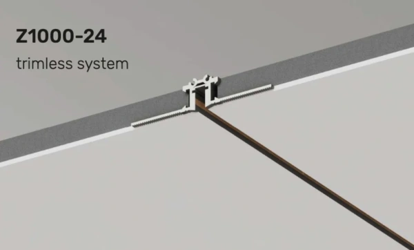 Recessed track Z1000-24.TR.200.BK 2M 24V