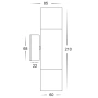 Wall light Tivah Light Up Down MR16 3CCT AB