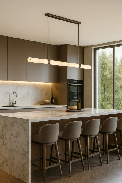 Pendant lamp MADISON Spanish Marble LED 40W 3CCT L150 ABRS