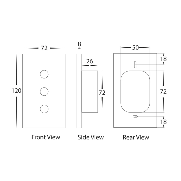 Dimmer Wall Switch Single Gang White HV9111 Wifi