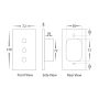 Dimmer Wall Switch Single Gang White HV9111 Wifi