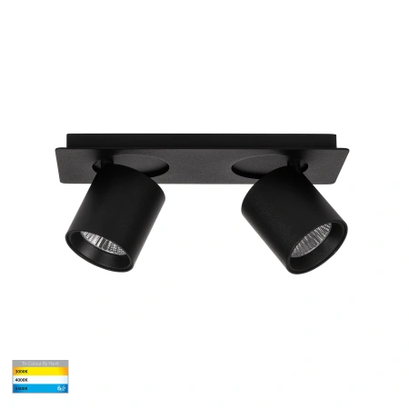Wall light Sbarra Single Bar 2 Light 3CCT BLK
