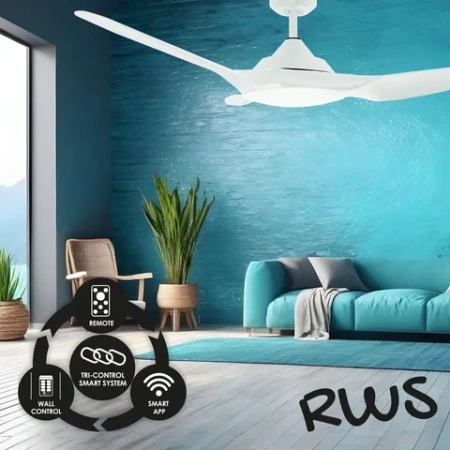 Ceiling Fan Raven RWS 52 High Airflow WIFI WHT