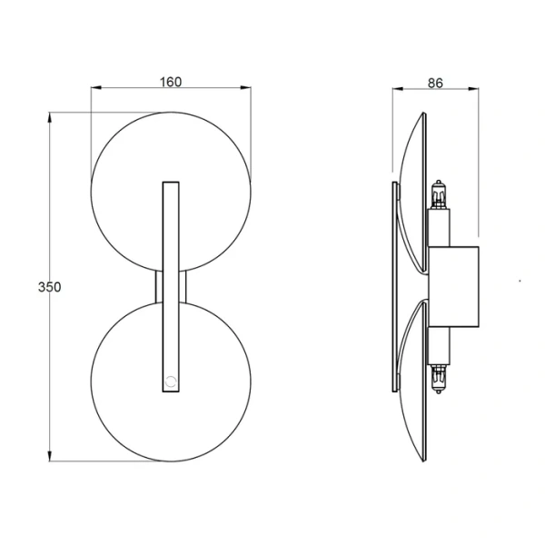 Wall light Noble G9 GL