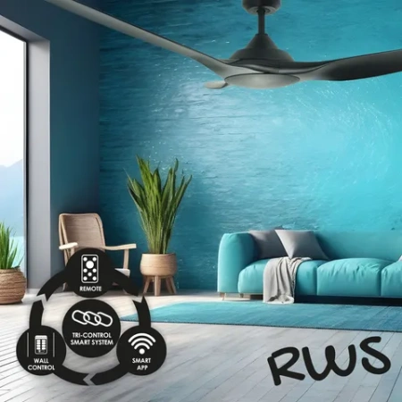Ceiling Fan Raven RWS 52 High Airflow WIFI BLK