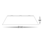 Ceiling light Noyer 330mm Walnut Timber