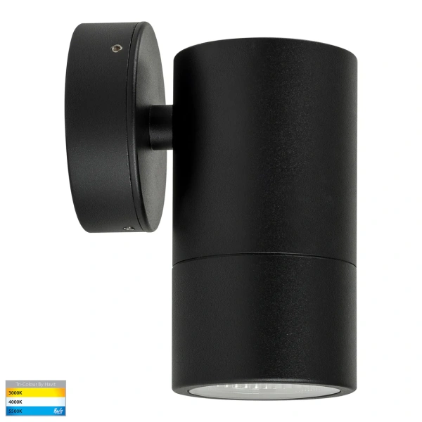 Wall light Maxi Tivah Aluminium BLK 3CCT Fixed Down HV1128T IP65