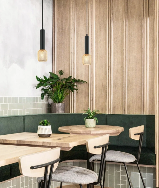 Pendant lamp MIKRO1 Modern Karaoke Mic Shape BLK