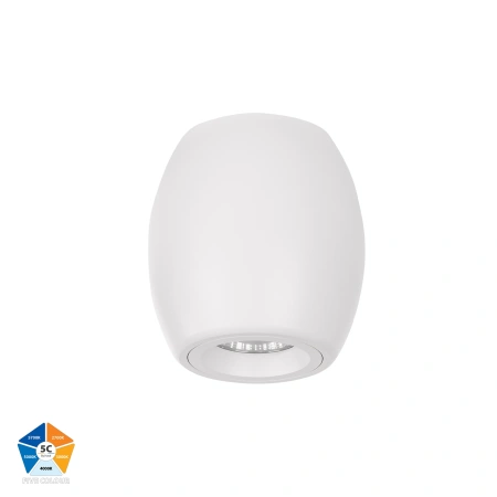 Surface downlight Nella 7W 240V 5CCT LED WHT