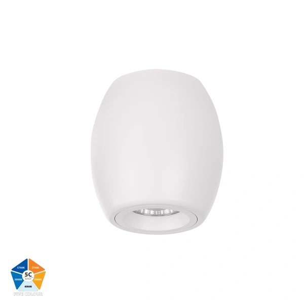 Surface downlight Nella 7W 240V 5CCT LED WHT