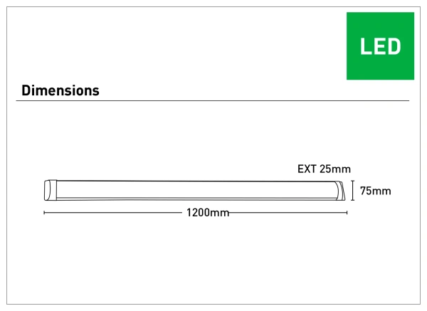 Batten Light Skeeta LED 36W 2K Insect Repellent L120 WHT Batten Light Skeeta LED 36W 2K Insect Repellent L120 WHT