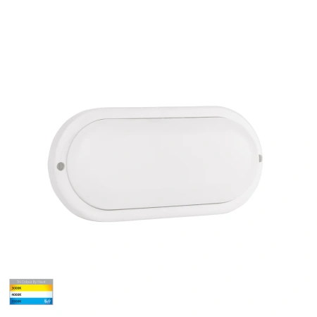 Wall or Ceiling light Muovi Oval HV3527T-WHT 7W TRI Colour Dimmable