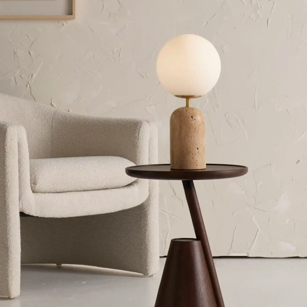Table lamp Soren Travertine Table lamp Soren Travertine