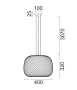Pendant light LABU 1 E27 D40 CLR