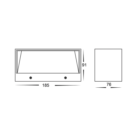 Wall light Nikki WHT Up-Down LED HV3637T-WHT IP65