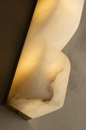 Wall light Lecera 2 Alabaster Spanish Marble G9 BRS