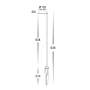 Spike light Konoa 24V LED 7W BLK