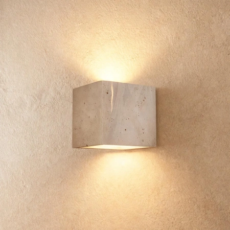 Wall lamp Wisp Cube Travertine G9 NT