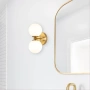 Wall light OBERON 2 G9 IP44 BRS