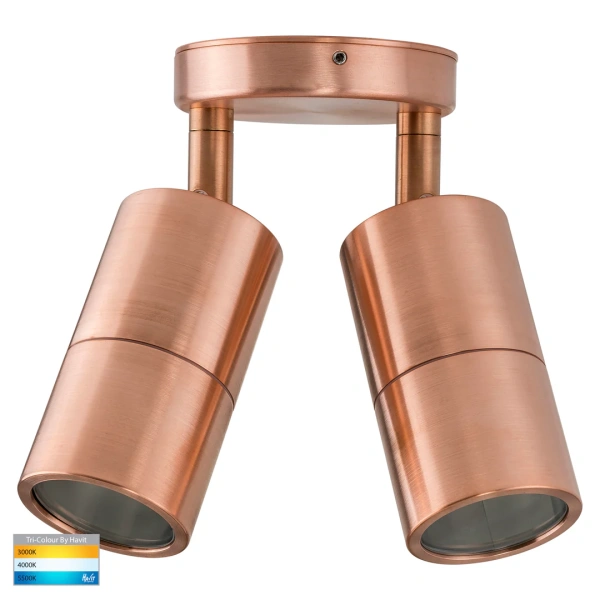 Wall light Tivah Solid Copper 3CCT Double Adjustable HV1317GU10T IP65
