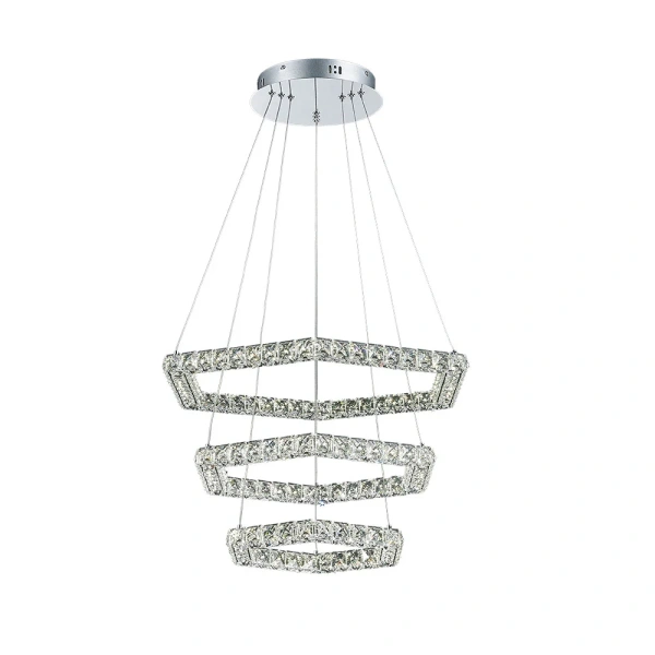 Pendant lamp Comb 3 LED 33W CCT Dim D60 CHR remote Pendant lamp Comb 3 LED 33W CCT Dim D60 CHR remote