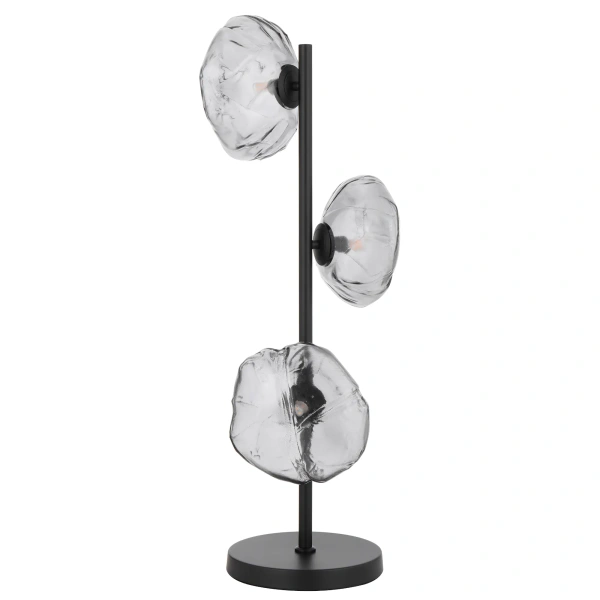 Table lamp ZECCA 3 LTS D200 BLACK SMOKE