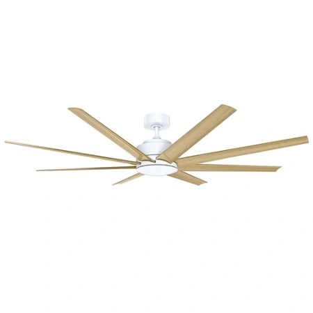 Ceiling Fan Titanic 60 DC 8 blade High Airflow WHT OAK