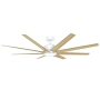 Ceiling Fan Titanic 60 DC 8 blade High Airflow WHT OAK