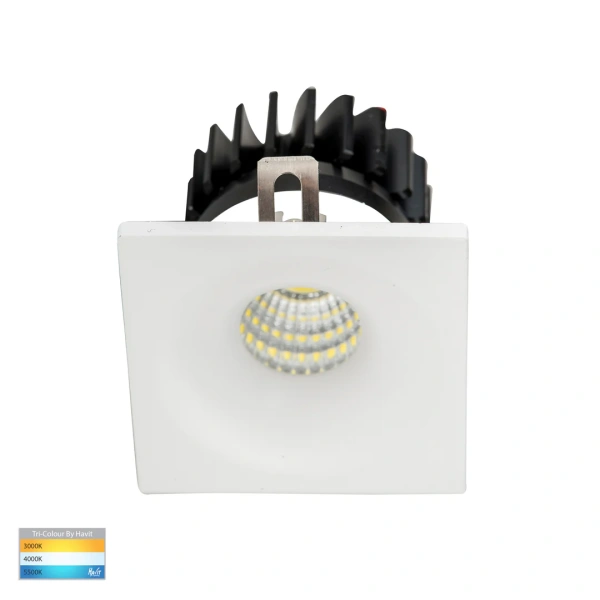 Recessed downlight Niche WHT Square Mini 3CCT 3W IP54 Recessed downlight Niche WHT Square Mini 3CCT 3W IP54
