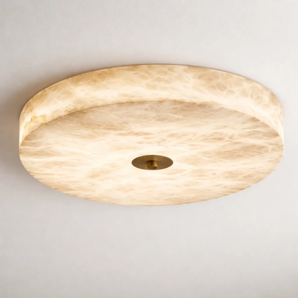 Ceiling Light Malena C1 Alabaster Spanish Marble D40 LED 30W 3CCT BRS