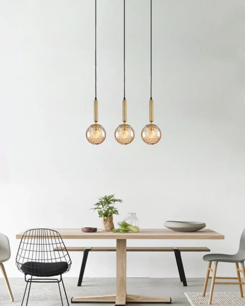 Pendant lamp TRATTINO 1X3S E27 brass Pendant lamp TRATTINO 1X3S E27 brass