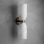 Wall lamp Noren Alabaster G9 Antique brass