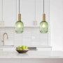 Single pendant LUXE.130 GREEN E27